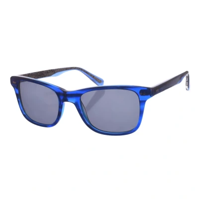 Image of Zen Unisex Z517 Square Shape Acetate Sunglasses Blue One Size