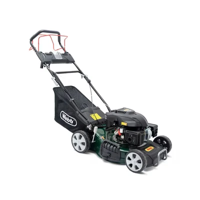 Image of WEBB Classic WER46OES Self Propelled Electric Start Petrol Rotary Lawnmower Black