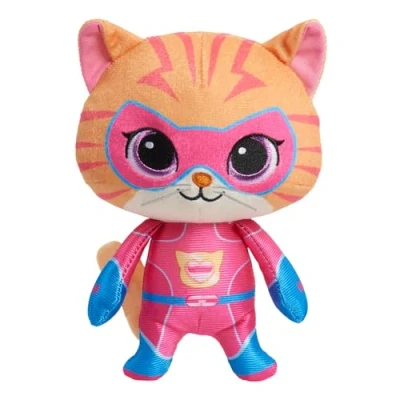 Image of Just Play Disney Junior SuperKitties 7 inch Small Plush Stuffed Animal, Ginny, Kitten, Kids Toys for Ages 2 Up