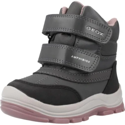 Image of Geox Baby FLANFIL Girl B ABX Snow Boot, Anthracite/DK Pink, 2 UK Child