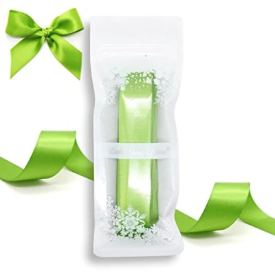 Image of Little Snow Direct® 16mm(5/8&quot;) x 5 Metres Double Sided Satin Ribbon Kiwi