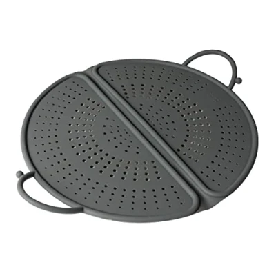 Image of Kuhn Rikon Foldable Silicone Splash Guard Diameter 30 cm Grey Spritzschutz