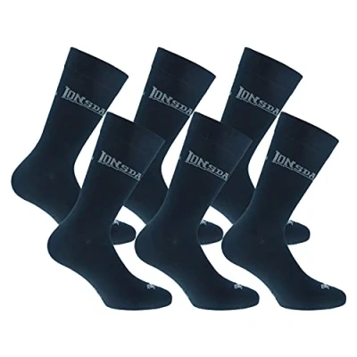 Image of Lonsdale 6 pairs of short socks, mid calf height, excellent quality cotton (Blue, 8)