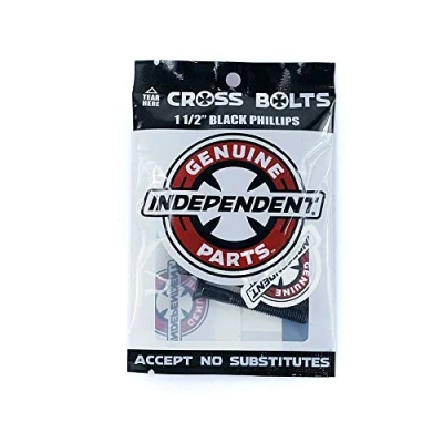 Image of Indy Skateboard Truck Bolts Phillips Black 1 1/2&quot;