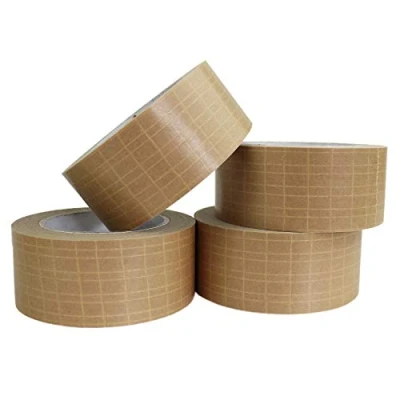Image of All Green Self Adhesive Reinforced, Extra Strong, Paper Packaging Tape 50mm x 25m 4 Rolls