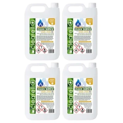 Image of Clearell 16L Pack of 4 x 4L CLEAN BURN Premium Paraffin Class 1 Grade BS2869 C1
