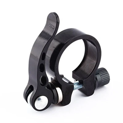 Image of Bike Seat Post Clamp, Quick Release Clamp Cycling Saddle Clamps 31.8mm /34.9mm Alloy Lock