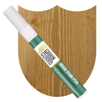 Image of Grain Guard Wood Stain Touch Up Marker Pens Antique Stripped Pine for Touching &amp; Staining Scratches, Scuffs, Marks Dents Wooden Floors, Furniture, Doors, Windows Fast Drying Waterproof