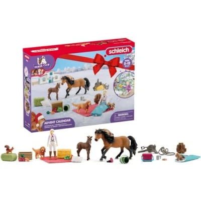 Image of schleich HORSE CLUB — 98982 Kids Advent Calendar 2023, with 24 Unique Toys from the World of Lakeside, Including Horses, Rider, Dog, Saddle and other Accessories, Christmas Ideas for Ages 5+
