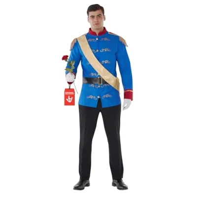 Image of Morph Costumes Prince Charming Costume Adult For Men Royal Fancy Dress Mens Halloween Large