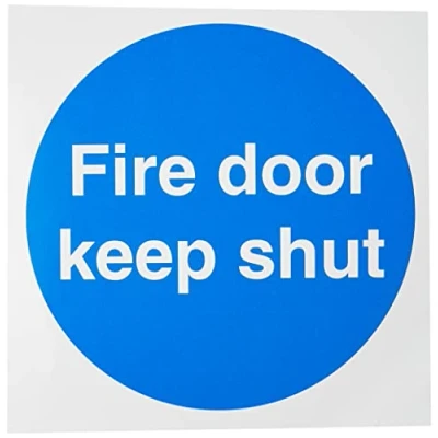 Image of Seco Fire Door Keep Shut Sign, 200mm x Self Adhesive Vinyl