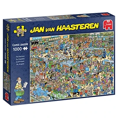 Image of Jumbo, Jan Van Haasteren The Pharmacy, Jigsaw Puzzles for Adults, 1000 piece