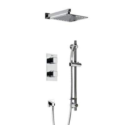Image of Bristan COBALT SHWR PK Complete Recessed Dual Control Shower Pack, Chrome