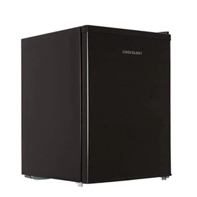Image of Cookology MFR67BK Small Table Top Mini Fridge 67 Litre Capacity, Reversible Door, Adjustable Temperature Control and Legs with Chiller Box In Black