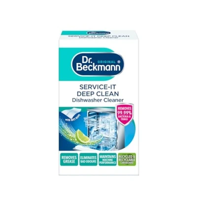 Image of Dr. Beckmann Service it Deep Clean Dishwasher Cleaner Hygienically cleans and removes bad odours Incl. wet wipe 75 g
