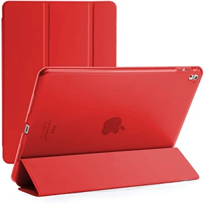 Image of Smart Magnetic Stand Case For Only Apple iPad Pro 9.7 Released 2016 Model Numbers A1673, A1674, A1675 (Red)