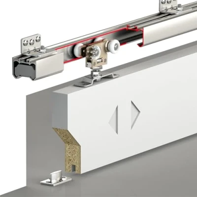 Image of DecorAndDecor Sliding Door System with Ball Bearing Adjustable 80KG Capacity (1.5m Kit)