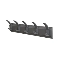 Image of Bolero Wall Mounted Coat Rack 5 Hooks 319875
