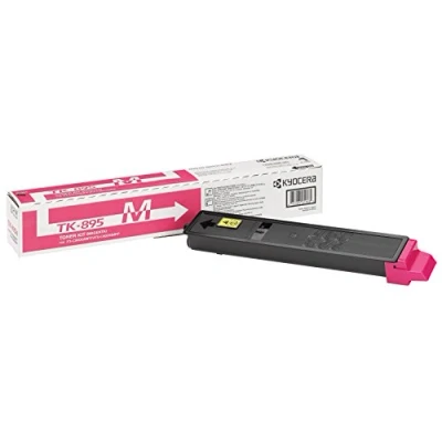 Image of Kyocera TK 895M Toner Magenta, 6,000 Pages, Original Premium Printer Cartridge 1T02K0BNL0 for ECOSYS FS C8020MFP, C8025MFP, C8520MFP, C8525MFP
