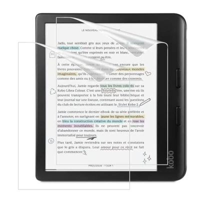 Image of MoKo 2 Pack Matte Screen Protector Fits Kobo Libra Colour 7 Inches 2024/Kobo E Reader 7&quot; 2021, Premium PET Anti Glare Protective Film