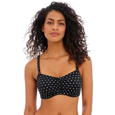 Image of Freya Jewel Cove Bralette Bikini Top Black 34D