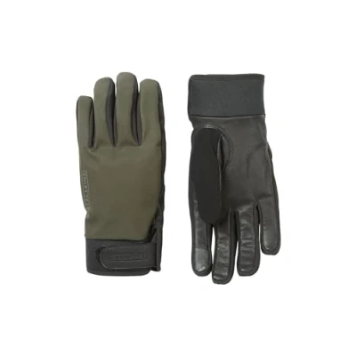 Image of SEALSKINZ Kelling Unisex Waterproof All Weather Leather Goatskin Insulated Glove Outdoor Pursuits, Cycling &amp; Work Moisture Wicking, Olive