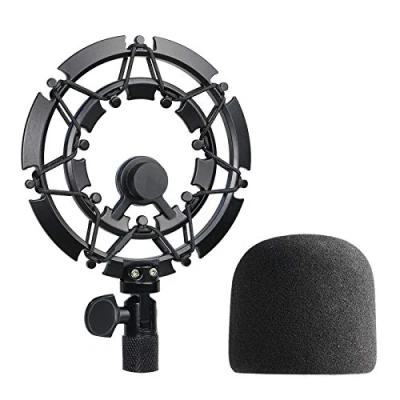 Image of Shock Mount for Blue Yeti Microphone and Pro with Mic Cover Foam, Alloy Micropone Pop Filter Reduces Vibration Noise by YOUSHARES
