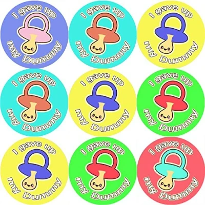 Image of 144 I Gave up my Dummy 30 mm Reward Stickers for School Teachers, Parents