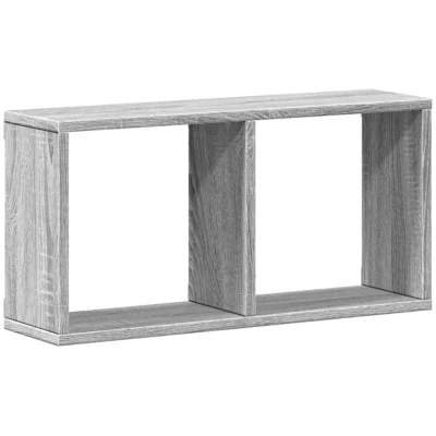 Image of vidaXL Wall Cabinet 60x16x30 cm Grey Sonoma Engineered Wood