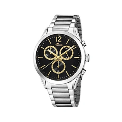 Image of Lotus Watches Mens Chronograph Quartz Watch with Stainless Steel Strap 18114/4
