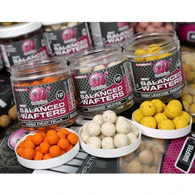 Image of Mainline Baits HIGH IMPACT™ BALANCED WAFTERS 18mm 250ml TUB (Banoffee)