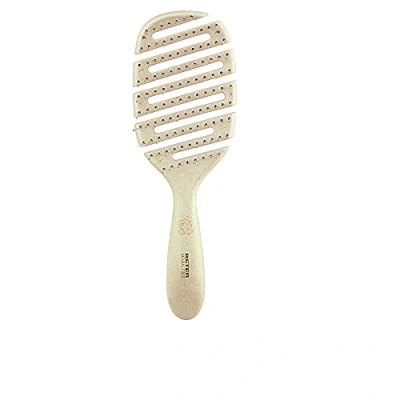 Image of Beter Detangling Brush Natural Skeleton Fiber Puas Nylon Ball, Hairbrush, Anti Tangle and Breakage Eco Brush, Gentle Free Styling, For all hair types, Beige