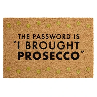 Image of premier by prime furnishing Prosecco Password Doormat Made From Natural Shaded Coir