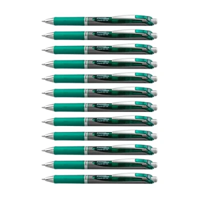 Image of EnerGel XM Retractable, 1.0mm Tip, Green Ink, Pack of 12 pens