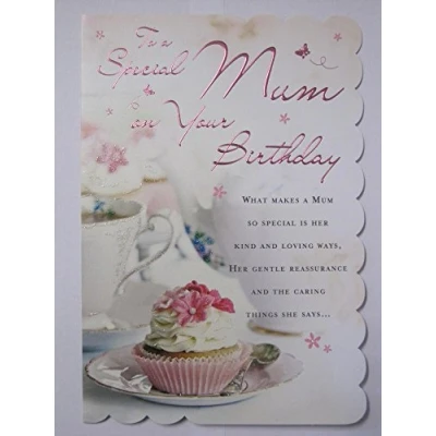 Image of STUNNING TOP RANGE WONDERFULLY WORDED 5 VERSE TO A SPECIAL MUM BIRTHDAY CARD
