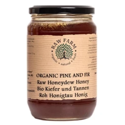 Image of 900 g Organic Raw Pine Honey, Collected from Coniferous Forests Honeydew, Unheated, Free Additives