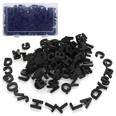Image of JYCRA Magnetic Letters,124Pcs Foam Alphabet Refrigerator Magnets Best Educational Toy for Preschool Learning,Spelling (Black)