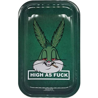 Image of Smoke Arsenal Premium Medium Rolling Tray&quot;Budz Bunny&quot; 11x7