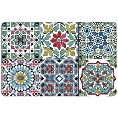 Image of d c fix Rio Place Mat Table Kitchen Dining Room Living Decoration 100% Polypropylene Food Safe Wipe Clean Faroso 44 cm x 29