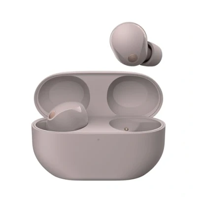 Image of SONY WF 1000XM5 Wireless Bluetooth Noise Cancelling Earbuds Smoky Pink, Pink