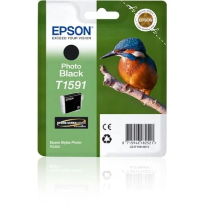 Image of Epson T1591 Print Cartridge, Photo Black, Genuine