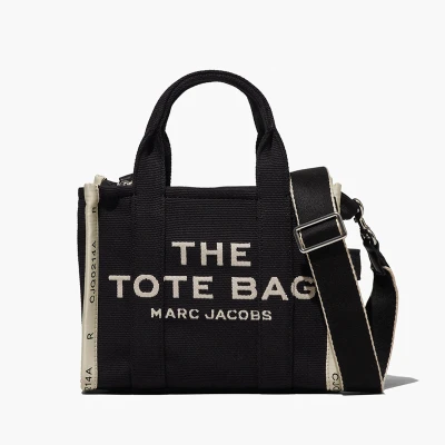 Image of Marc Jacobs Women&#039;s The Jacquard Mini Tote Bag, Black, One Size