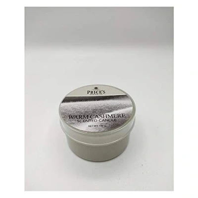 Image of Price&#039;s Warm Cashmere Tin Candle Delicate, Sweet, Oriental Fragrance Long Lasting Scent Ideal for All Occasions
