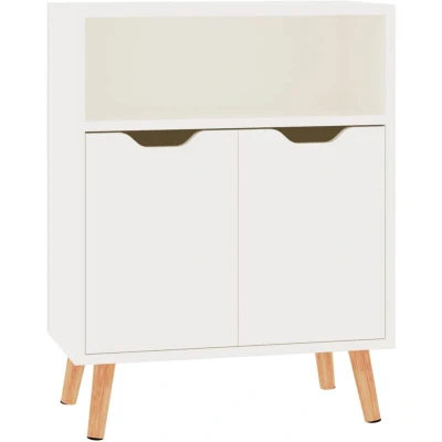 Image of vidaXL Sideboard High Gloss White 60x30x72 cm Engineered Wood