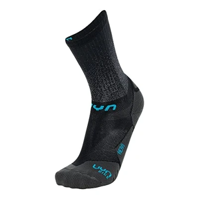 Image of UYN S100227 CYCLING AERO Socks Men&#039;s Black/Turquoise 38