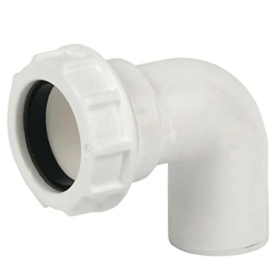Image of FLOPLAST 32mm White Compression Waste 90&#039; Conversion Bend