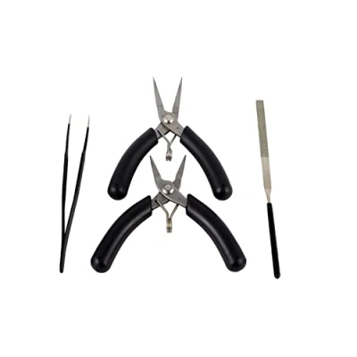 Image of Metal TIME Model Tools, DIY Bending Tool Set, 3D Puzzle Assembly Tools Include 4 Piece Kit, Great Assistant for Jigsaw Puzzles
