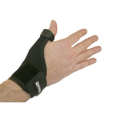 Image of Body Tec Medical Grade Thumb Splint/Support/Brace (Black, large 18.7 21.3cm)