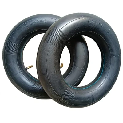 Image of 2 PCS 4.00 8 Wheelbarrow inner Tubes with TR 87 Bent Valve Inflatable tube Replacement for Hand Trucks Carts Trolley and More