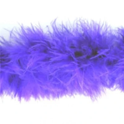 Image of Impex Marabou Boa Feather Trim Purple per metre